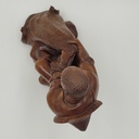 Wood Hand Carved Fisherman