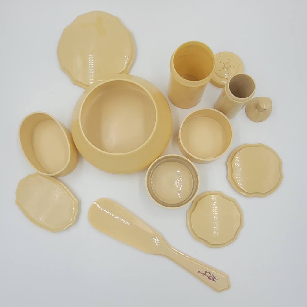 French Ivory Vanity Set 2