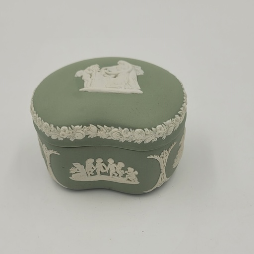 Wedgwood - Green Jasper ware - Trinket Box