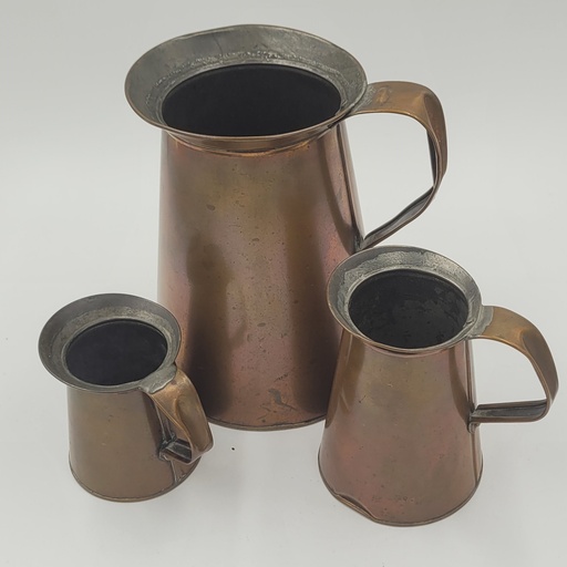 Antique French Copper Pitcher set