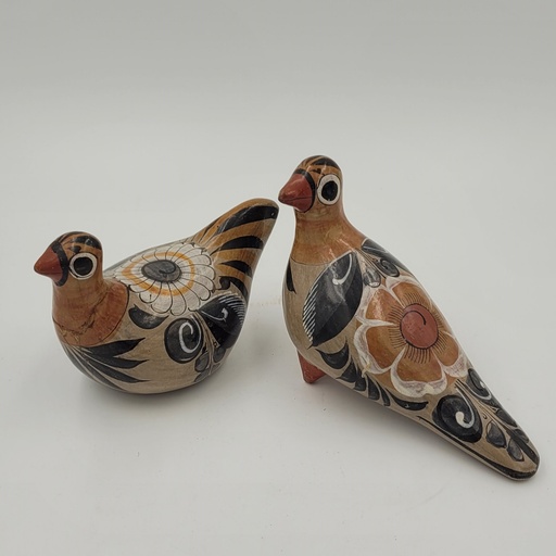 [OAKE] Vintage Folk Art Dove Pair 